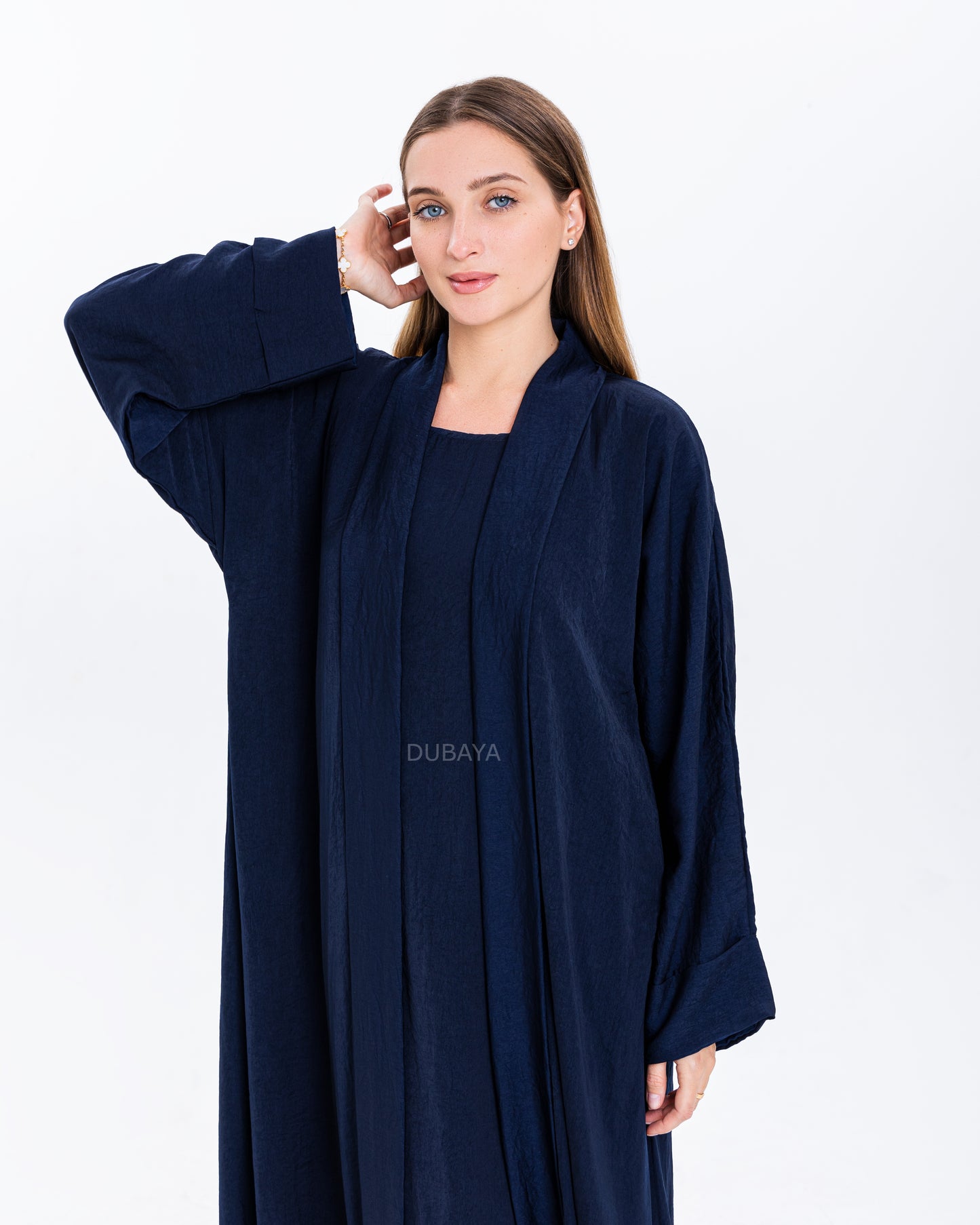 Dubaya Abaya Set Blue