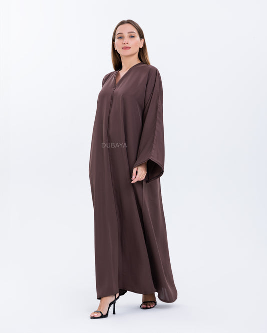 Essential Abaya Satin Brown