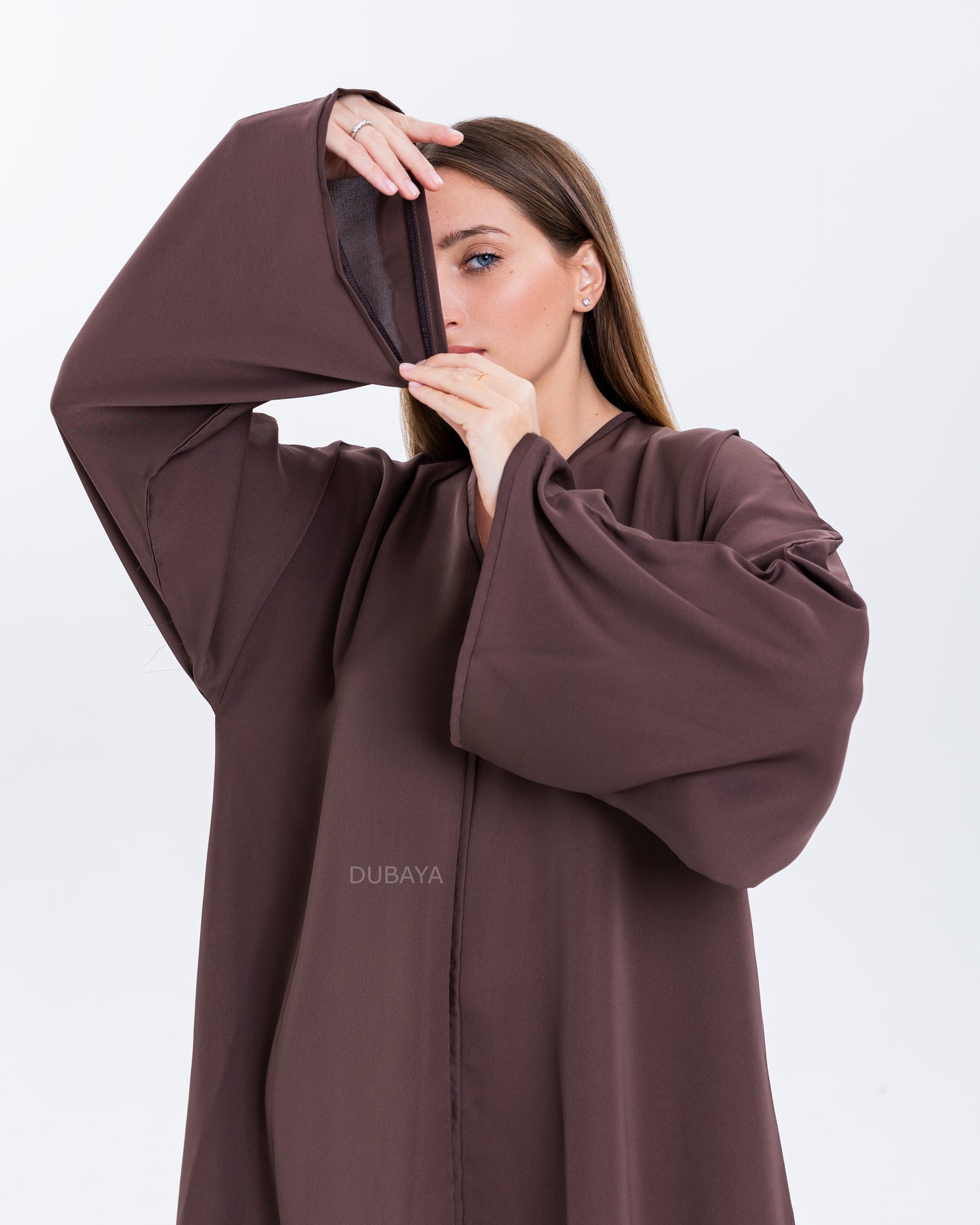 Essential Abaya Satin Brown