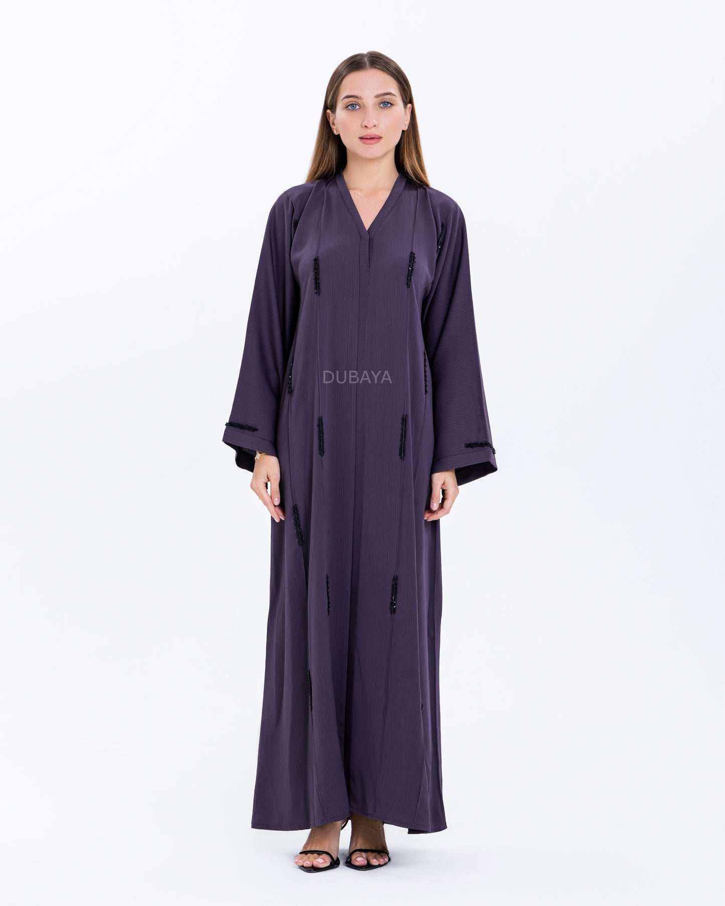 Emirati Purple Abaya