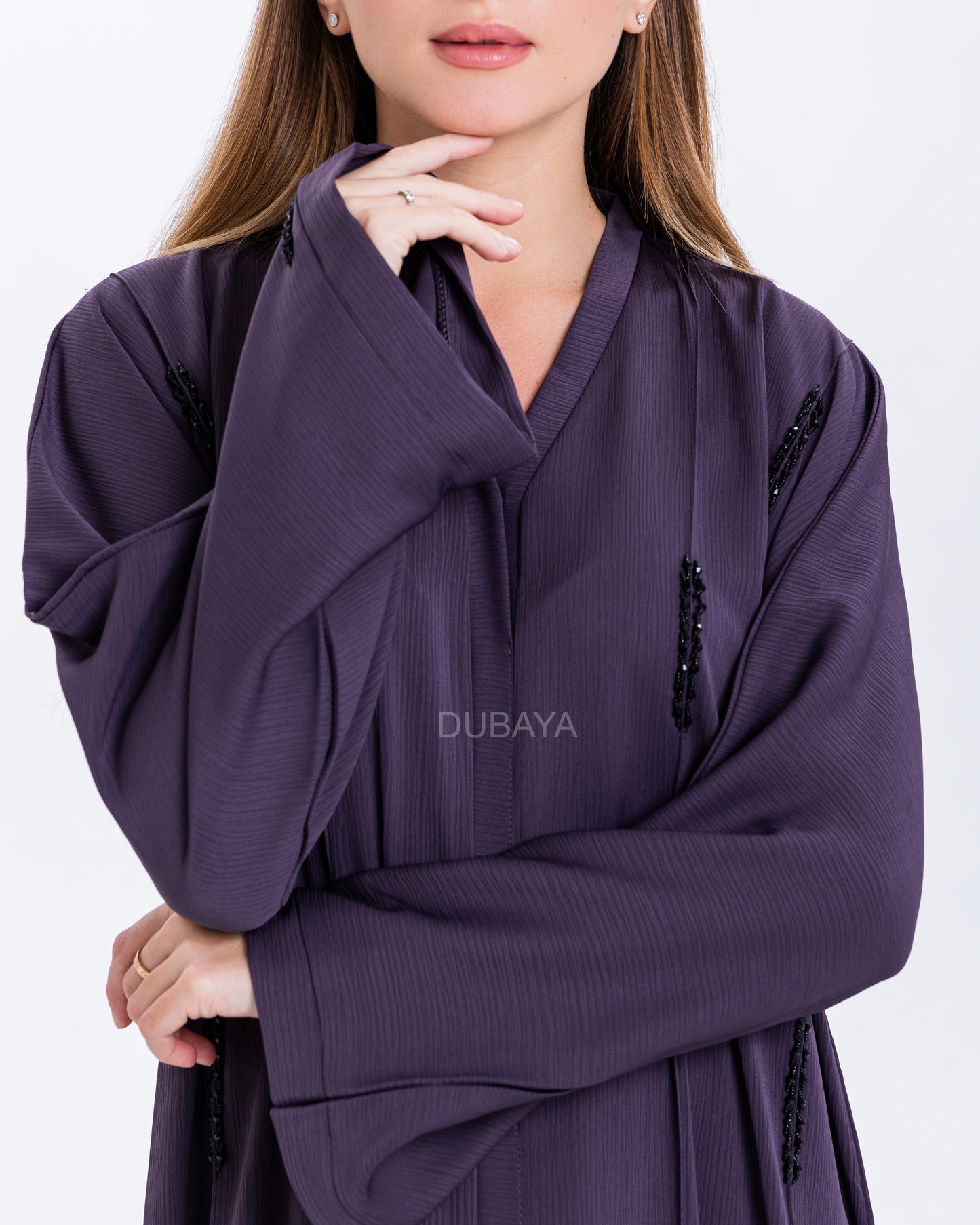 Emirati Purple Abaya