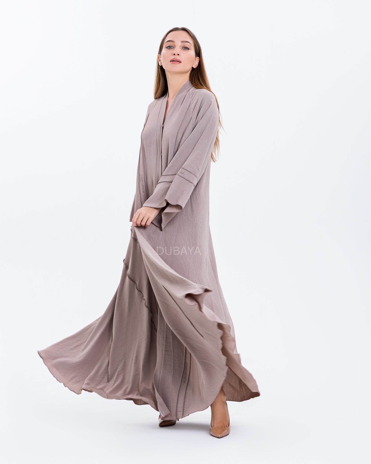 Abaya linnen rose