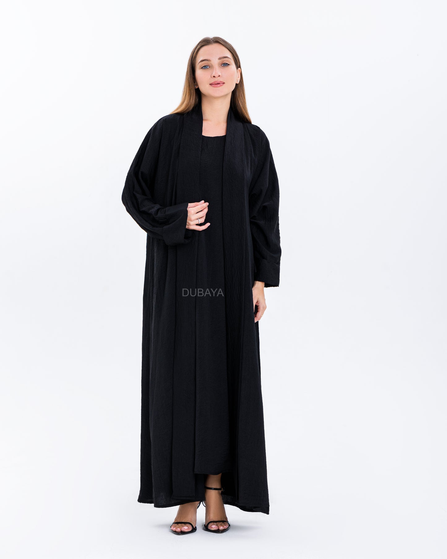 Dubaya Abaya Set Black