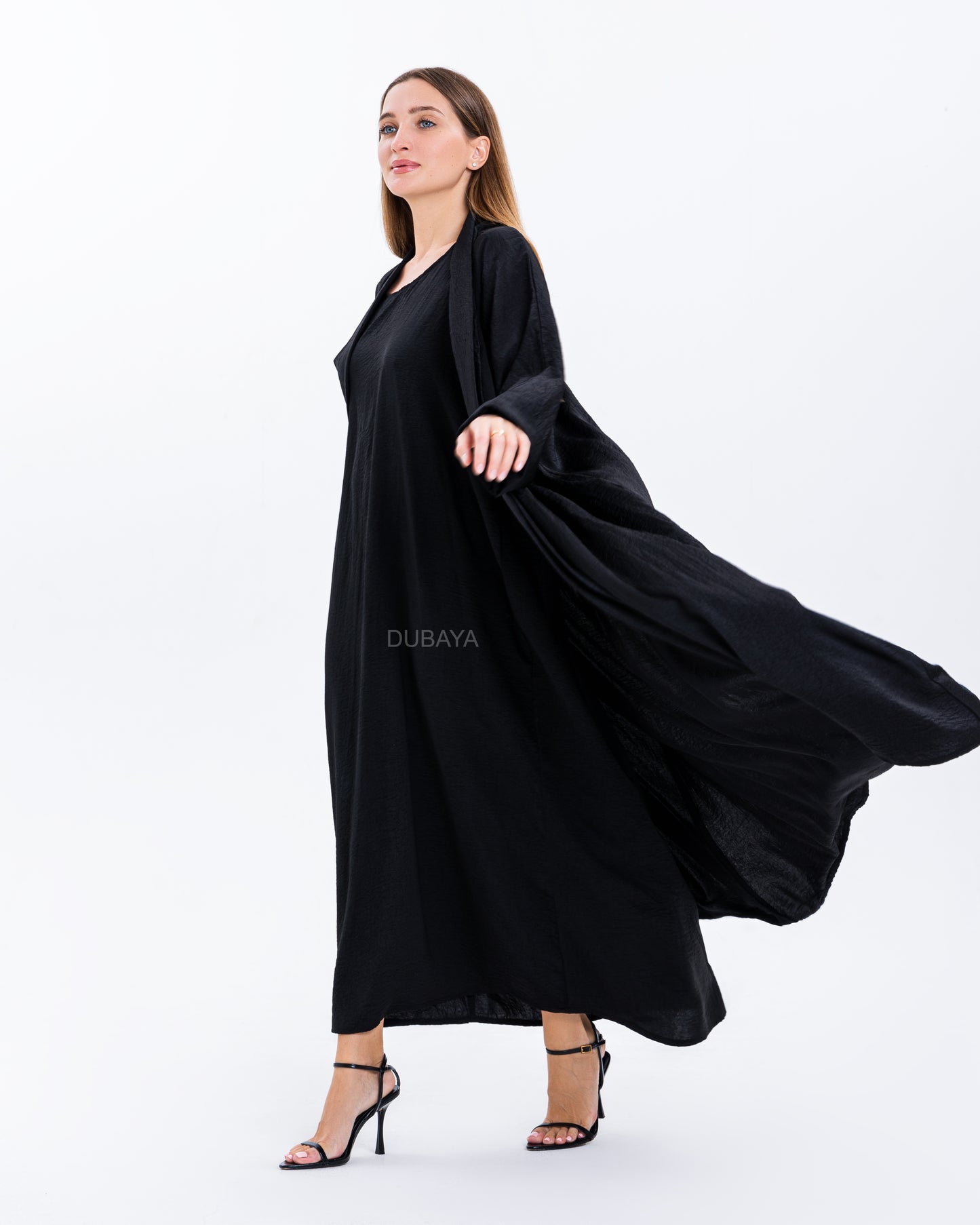 Dubaya Abaya Set Black