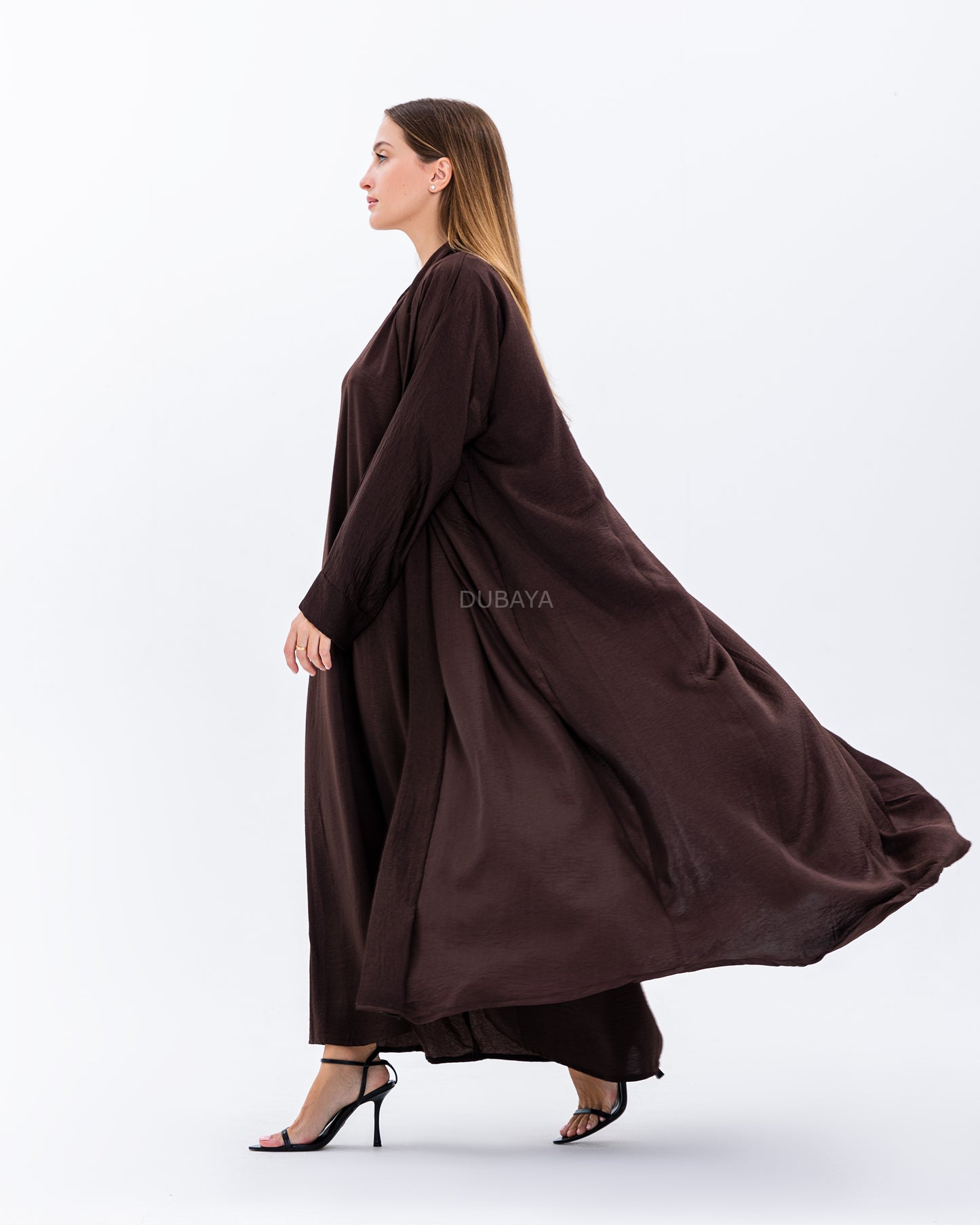 Dubaya Abaya Set Brown